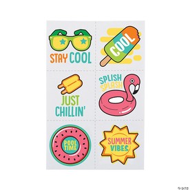 Bulk 72 Pc. Summer Fun Temporary Tattoos