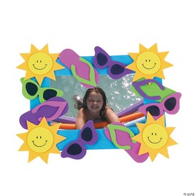 Summer Fun Picture Frame Magnet Craft Kit - Makes 12