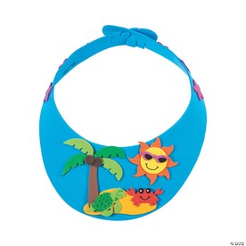 24" Tropical Island & Sea Life Visor Foam Craft Kit - Makes 12
