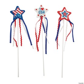 Patriotic Wand Craft Kit - Makes 12