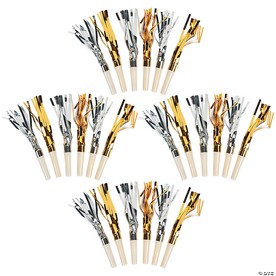 2 1/2" Bulk 72 Pc. Gold & Silver Fringe Blowout Party Favors
