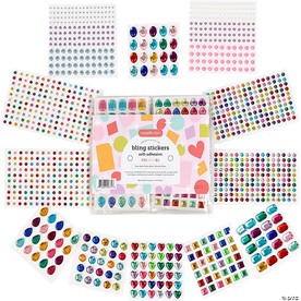 Incraftables Rhinestone Stickers 1150 pcs. Best Self Adhesive Multicolor Sticker Gems for Crafts. 3mm - 15mm Bling Stick On Gems for Crafts