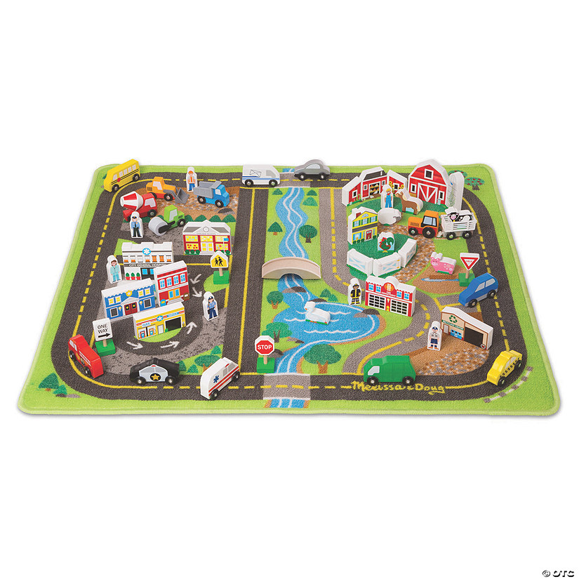 Melissa & Doug Deluxe Road Rug Play Set