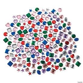 Bulk 500 Pc. Self-Adhesive Jewel Assortment
