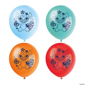 12" Disney's Lilo & Stitch™ Party Round Latex Balloons - 8 Pc.