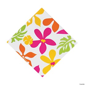 Bulk 50 Pc. Luau Hibiscus Luncheon Napkins