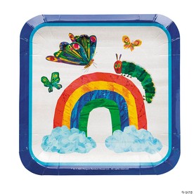 9 1/4" World of Eric Carle The Very Hungry Caterpillar™ Square Paper Dinner Plates - 8 Ct.