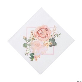 Blush Floral Luncheon Napkins - 16 Pc.