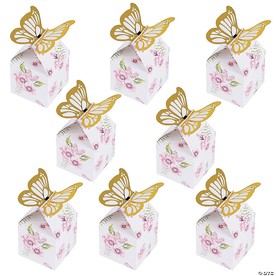 Bulk 48 Pc. Butterfly Floral Favor Boxes