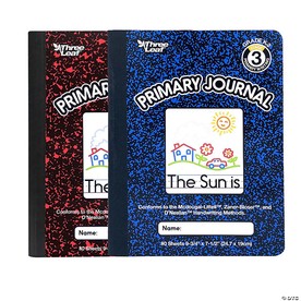 Three Leaf 80 Ct 9 3/4 X 7 1/2 Composition Notebook 700 Gsm Primary Ruled, Pack of 48