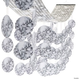 12 ft. Disco Ball Retro Party Plastic Hanging Ceiling Decoration