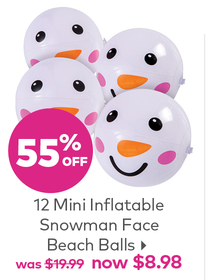 Snowman Beach Balls