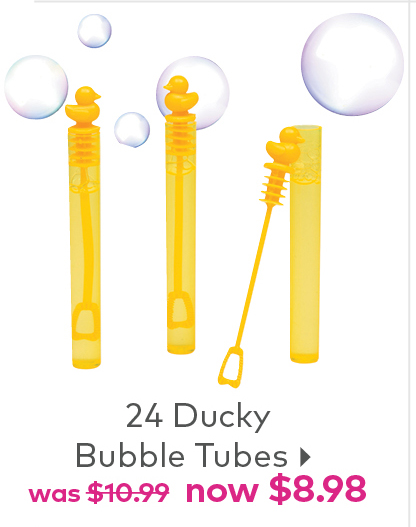 Yellow Duck Plastic Bubble Tubes 