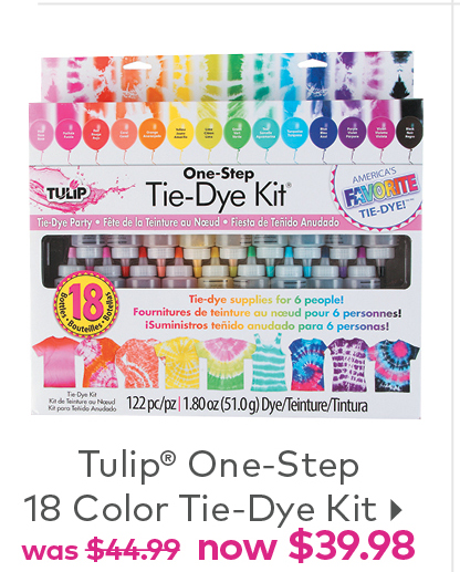 Tulip One-Step 18 Color Tie-Dye Kit Now $39.98
