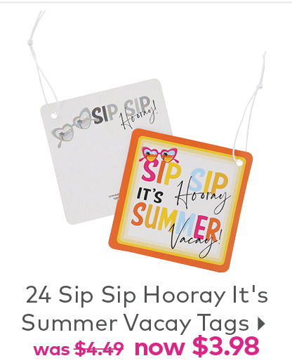 Sip Sip Hooray Its Summer Vacay Cardstock Cards - 24 Pc.