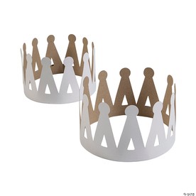 24" x 4" Bulk 50 Pc. DIY Crafts Paper Crowns