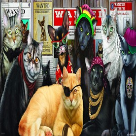 Sunsout Cat Lineup 1000 pc Jigsaw Puzzle