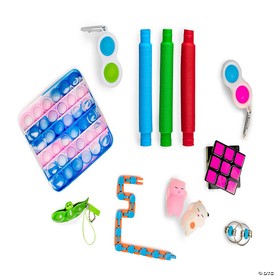 12-Piece Sensory Fidget Toy Set  Simple Dimple, Pop Tubes & More