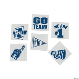 1 1/2" Bulk 72 Pc. Go Team Temporary Tattoos Assortment