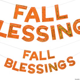Magic Color Scratch Fall Blessings Banner - 14 Pc.