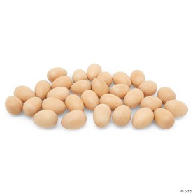 Woodpeckers Crafts, DIY Unfinished Wood 7/8" Egg, Pack of 100