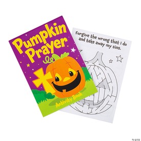 5" x 7" Christian Pumpkin Prayer Blessings Activity Books - 12 Pc.