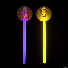 Christian Pumpkin Glow Wands - 12 Pc.
