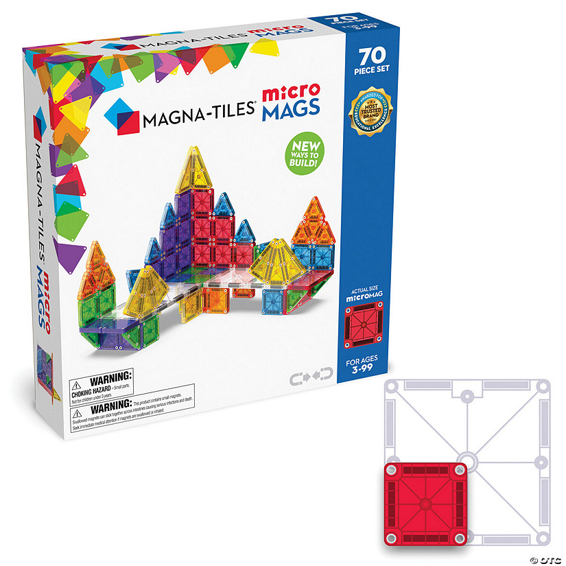 MAGNA-TILES® microMAGS 70-Piece Set