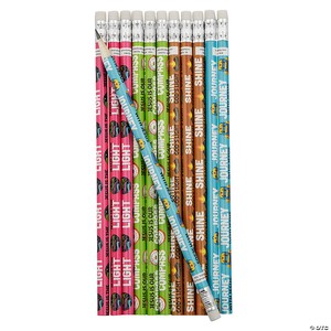 7 1/2" Great North VBS Brightly Colored Wood Pencils - 24 Pc.