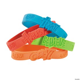 Fantastic Faith Rubber Bracelets - 24 Pc.