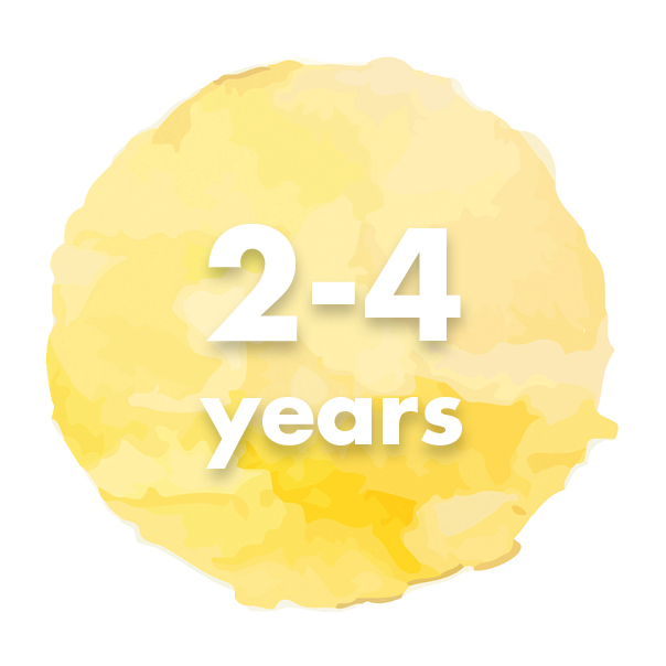 2-4 years