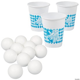 Oktoberfest Cup & Table Tennis Beer Pong Kit - 52 Pc.