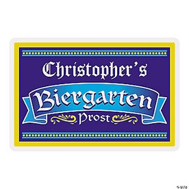 Personalized Biergarten Wooden Sign