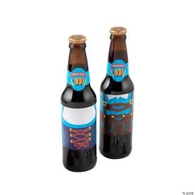 Oktoberfest Beer Bottle Sticker Labels - 12 Pc.
