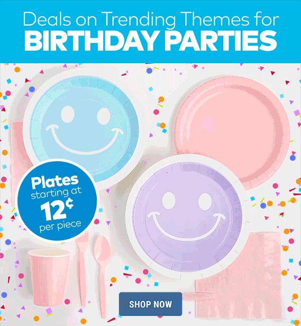Deals on Trending Themes for Birthday Parties