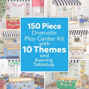 Dramatic Play Center Kit with 10 Store Themes & Tabletop Tent - 153 Pc.