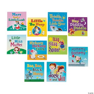 5" x 5" Classic Nursery Rhyme Paper Readers - 10 Pc.