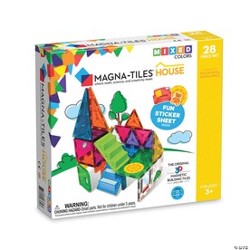 MAGNA-TILES® House 28-Piece Magnetic Construction Set, The ORIGINAL Magnetic Building Brand