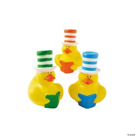Stovepipe Hat Rubber Ducks - 12 Pc.