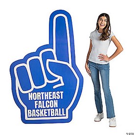 67" Personalized Spirit Hand Cardboard Cutout Stand-Up