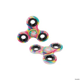 Rainbow Unicorn Fidget Spinners - 12 Pc.