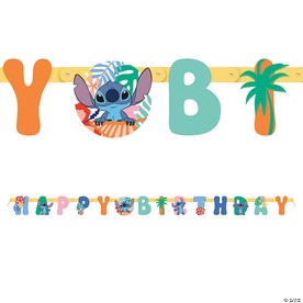 6 ft. x 5" Disney's Lilo & Stitch™ Party Jointed Happy Birthday Banner