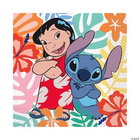 6 1/2" Disney's Lilo & Stitch™ Party Disposable Paper Luncheon Napkins - 16 Ct.