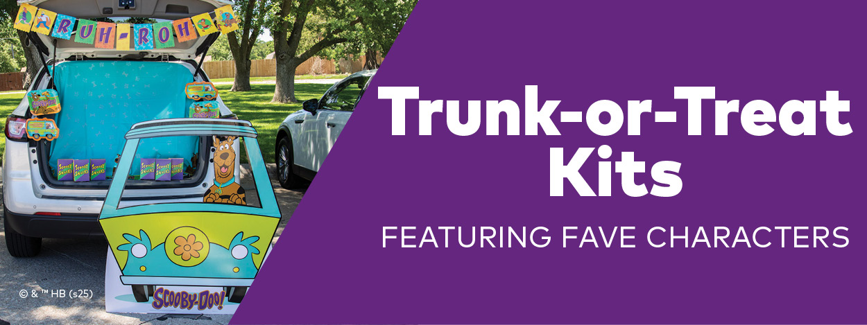 Trunk-or-treat kits with your fave characters! 
