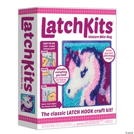 LatchKits Latch Hook Craft Kit: Unicorn