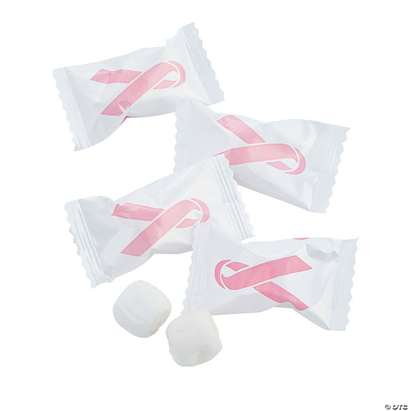 14 oz. Pink Ribbon Breast Cancer Awareness Buttermints - 108 Pc.