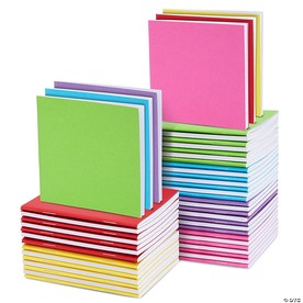 48 Pack Colorful Blank Books, Bulk, Mini Notebooks for Kids, Small Notepads Journals for Drawing, Writing, 6 Colors, 4x4 In