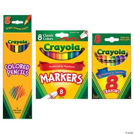 Crayola® Markers, Crayons & Colored Pencils Art Supplies Coloring Set - 24 Pc.