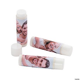 Personalized Custom Photo Lip Balm Covers - 12 Pc.