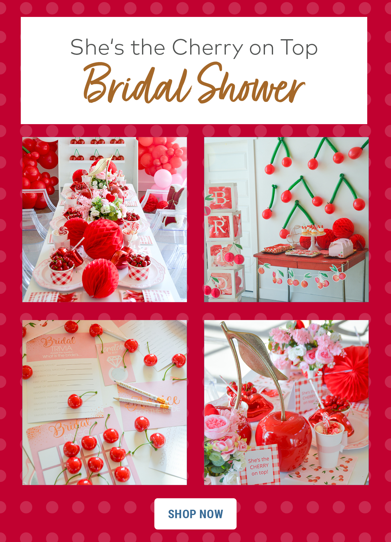 She's the Cherry on Top Bridal Shower